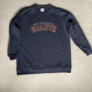 San Francisco Giants sz kids Large black crew neck sweater